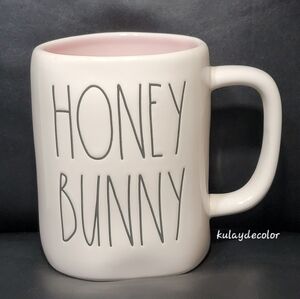 Rae Dunn Magenta “HONEY BUNNY” Mug Pink Interior Easter Farmhouse Coffee Cup